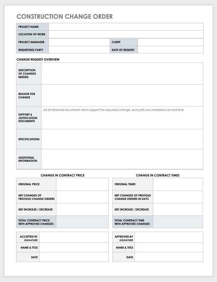 Detail Design Change Control Template Nomer 17
