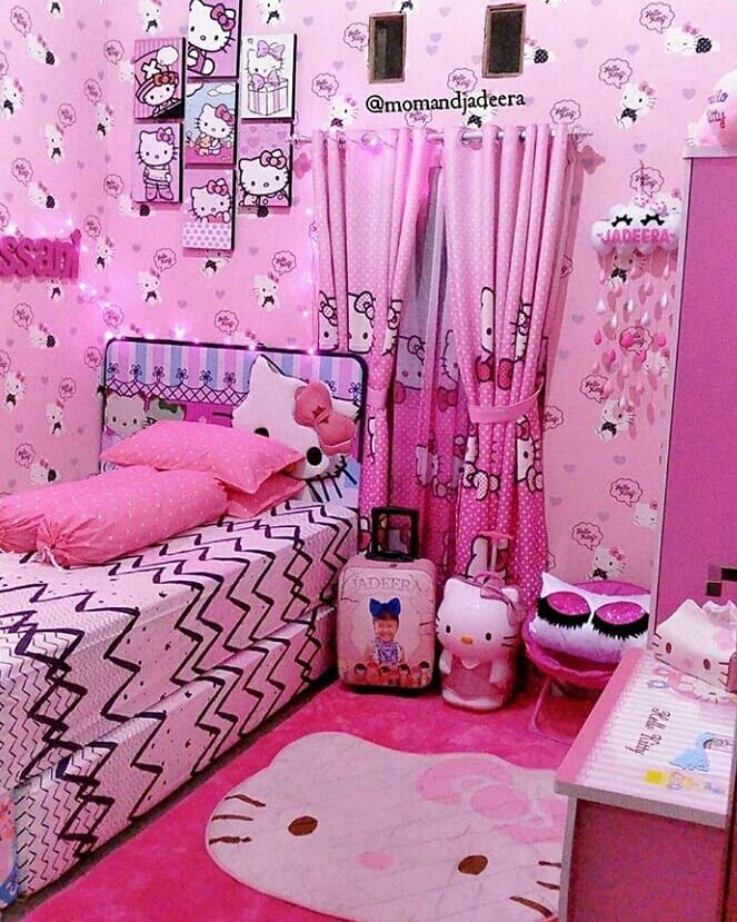 Detail Design Kamar Hello Kitty Nomer 11