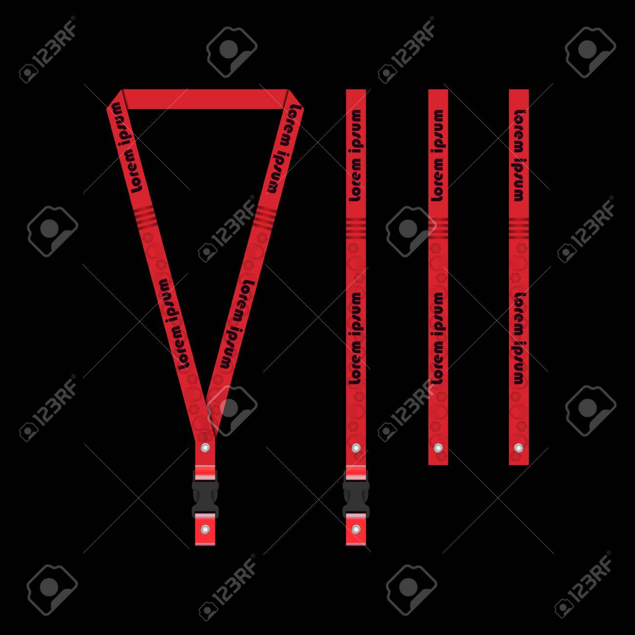 Detail Design Lanyard Template Nomer 8