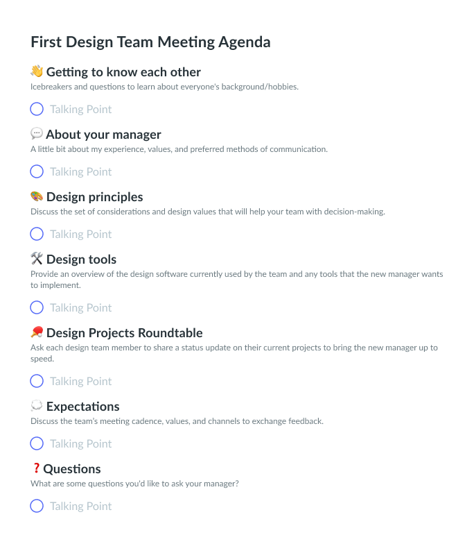 Detail Design Meeting Agenda Template Nomer 11