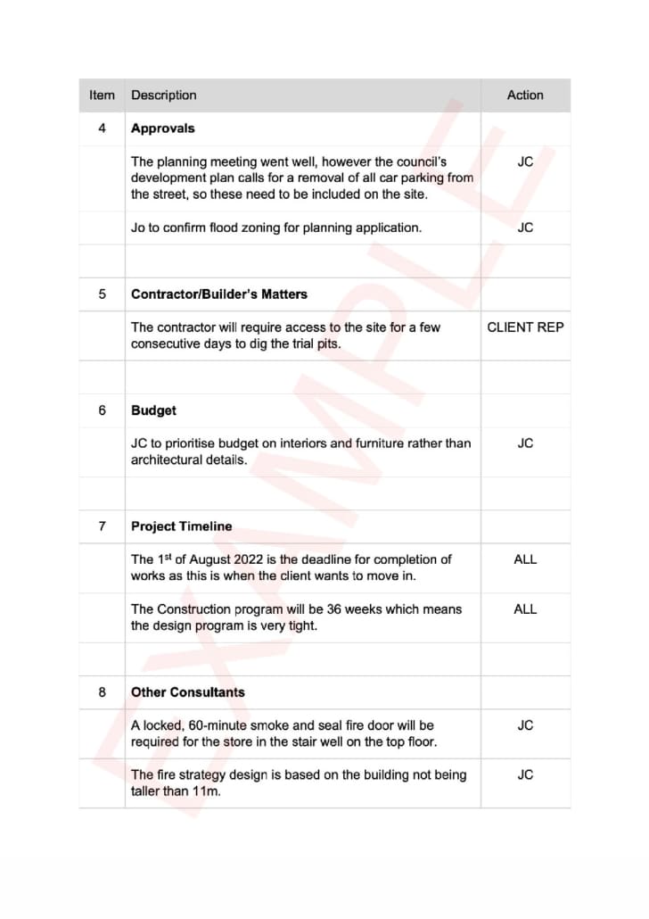 Detail Design Meeting Agenda Template Nomer 40