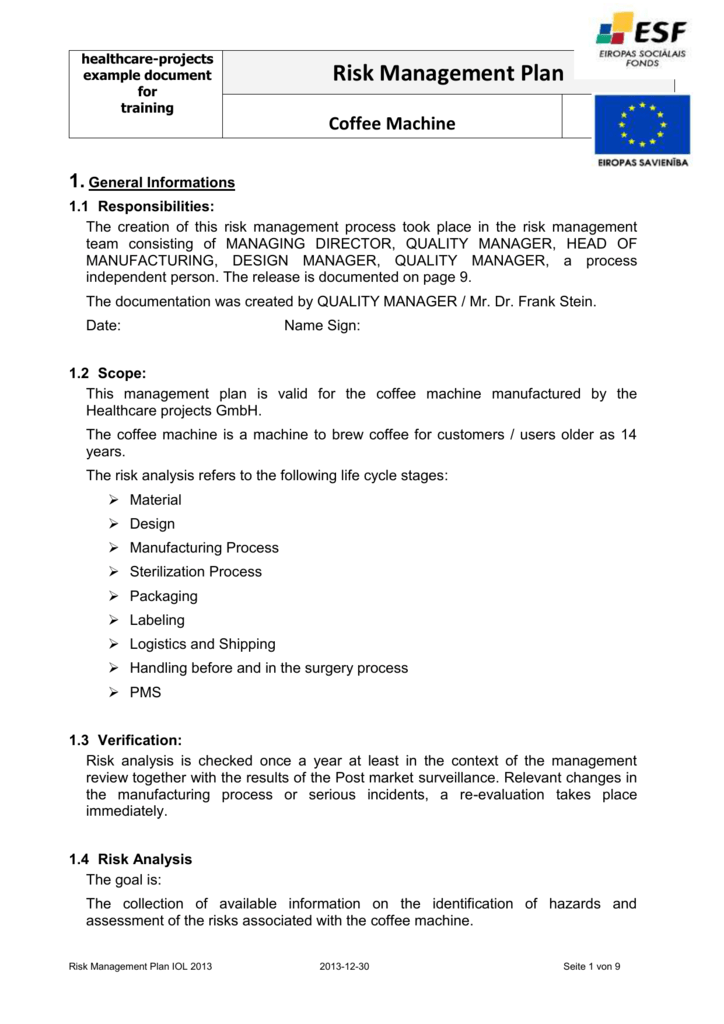 Detail Design Risk Assessment Template Nomer 34