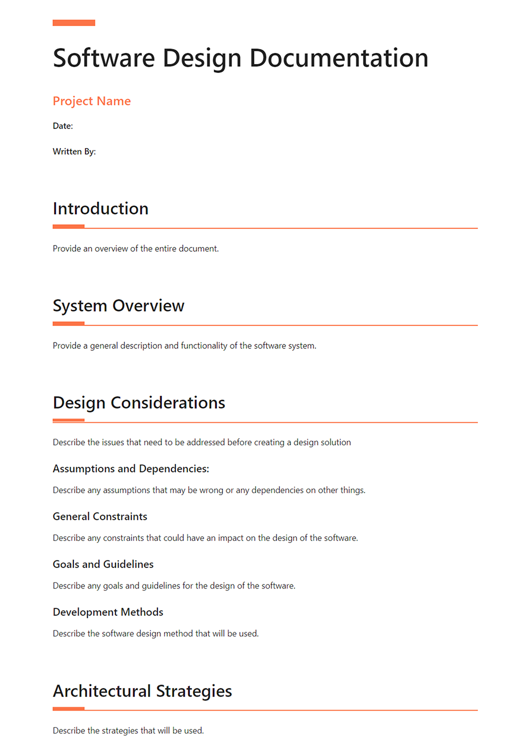 Detail Design Specification Template Nomer 14