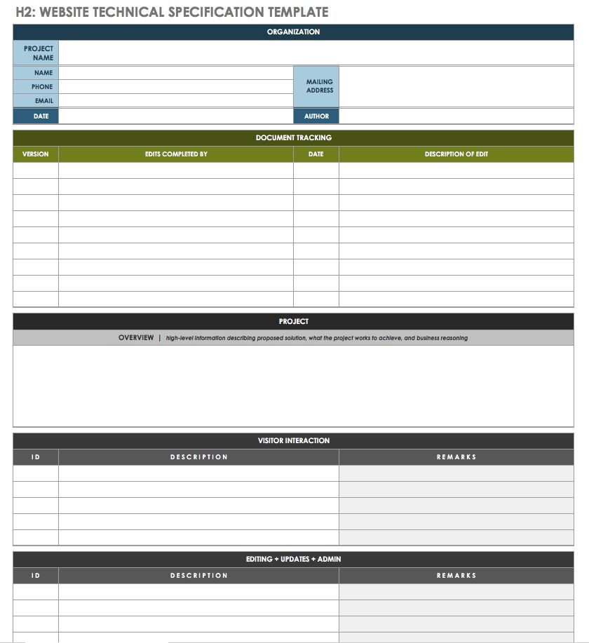 Detail Design Specification Template Nomer 15