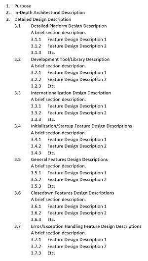 Detail Design Specification Template Nomer 22