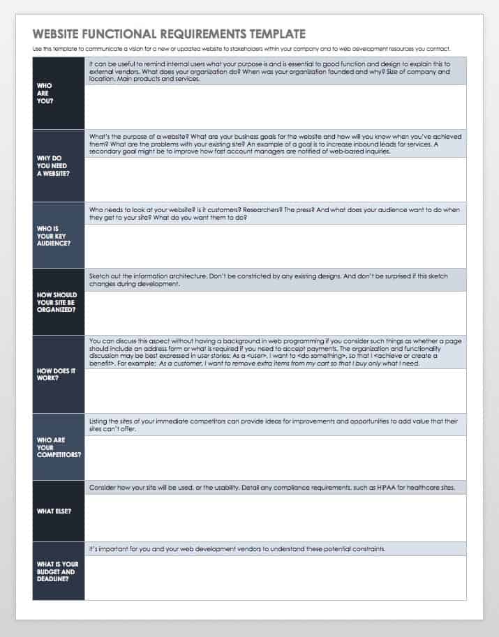 Detail Design Specification Template Nomer 23