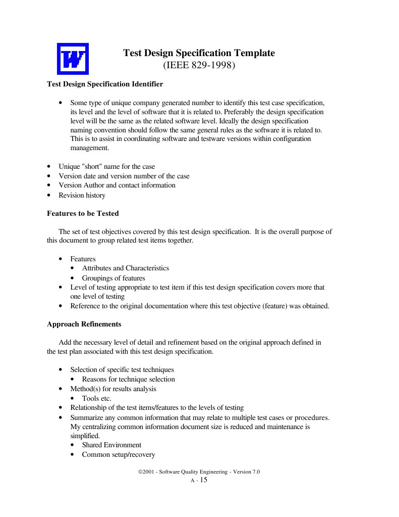 Detail Design Specification Template Nomer 32