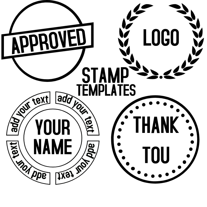 Detail Design Stamp Template Nomer 11