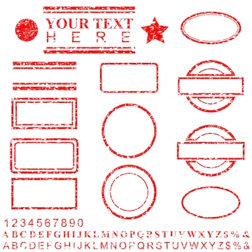 Detail Design Stamp Template Nomer 42