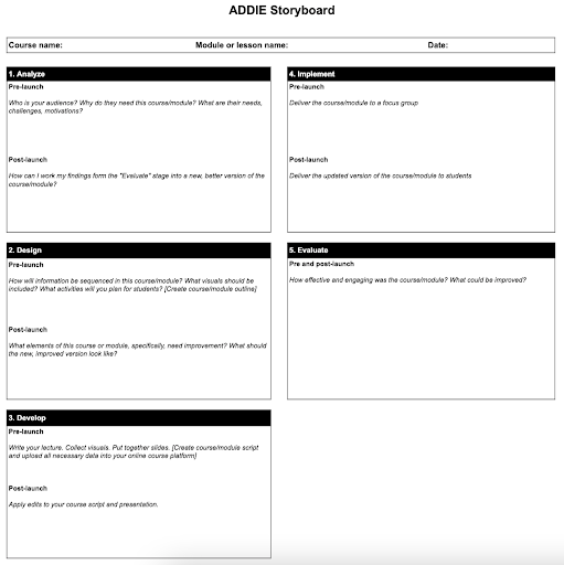 Detail Design Storyboard Template Nomer 34