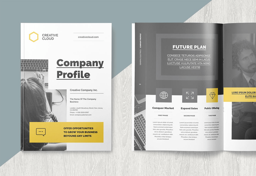 Detail Design Template Company Profile Nomer 19