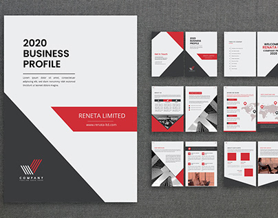 Detail Design Template Company Profile Nomer 27