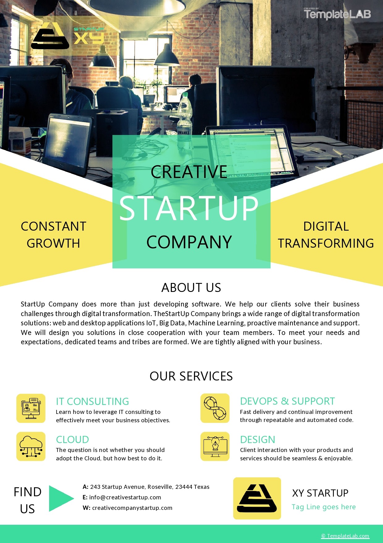 Detail Design Template Company Profile Nomer 31