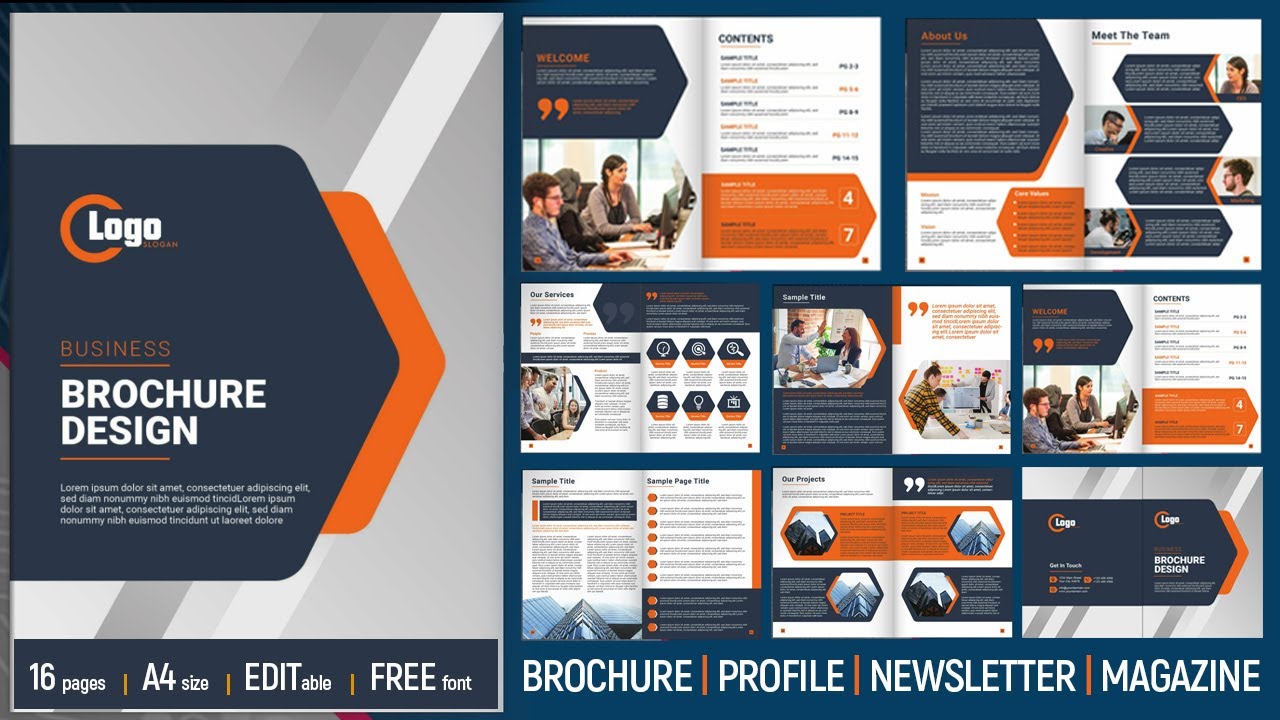 Detail Design Template Company Profile Nomer 32