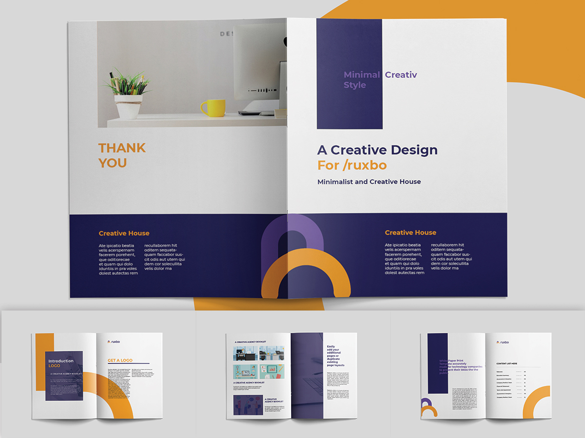 Detail Design Template Company Profile Nomer 34