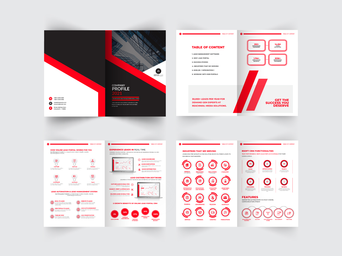 Detail Design Template Company Profile Nomer 53