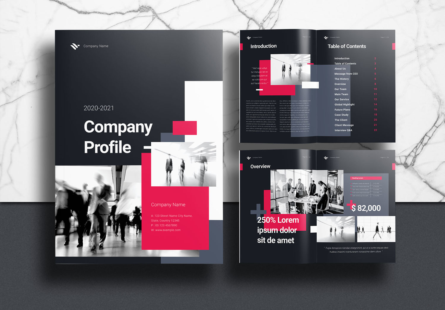 Detail Design Template Company Profile Nomer 7