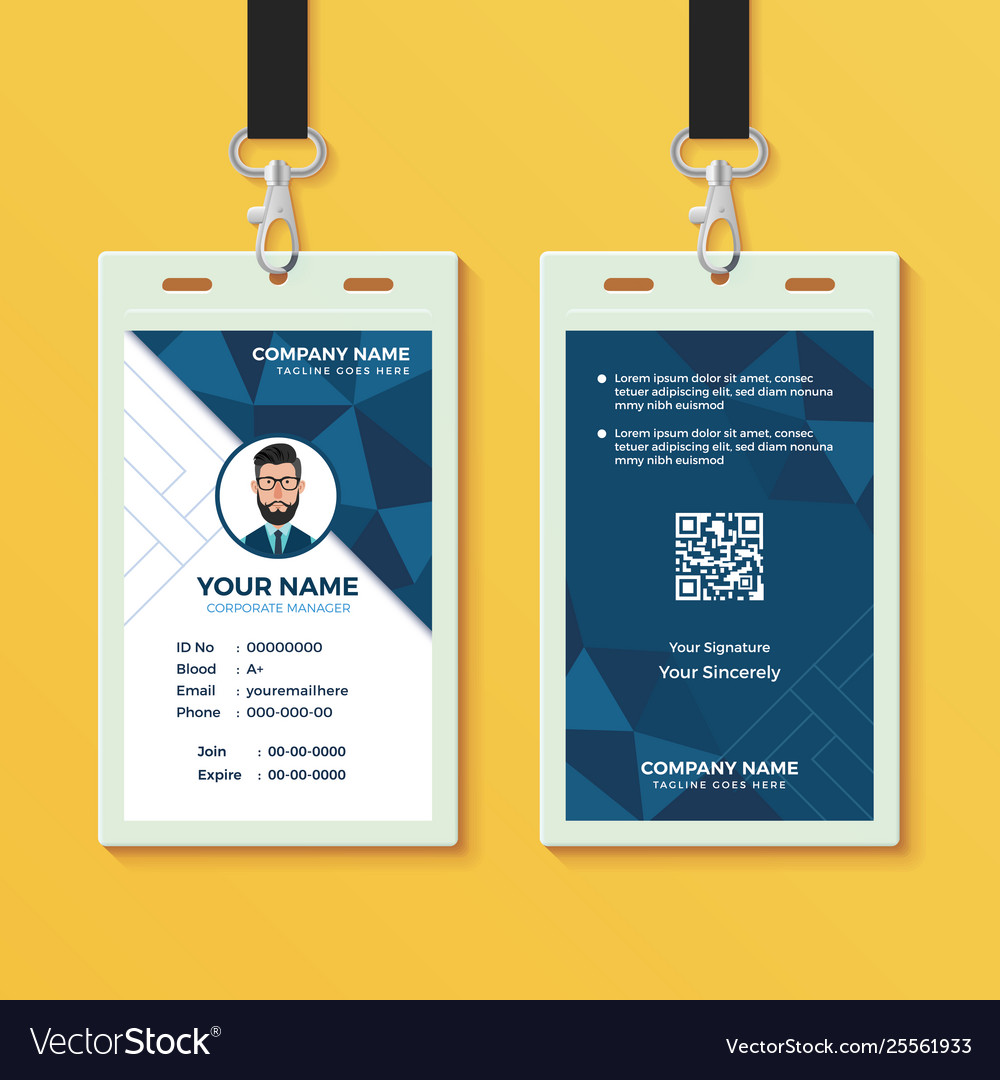 Design Template Id Card - KibrisPDR