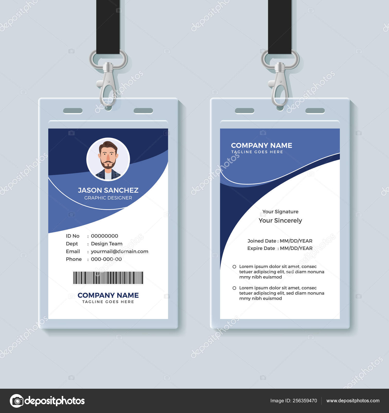 Detail Design Template Id Card Nomer 16