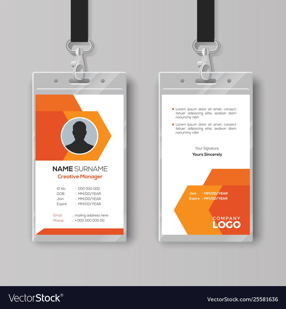 Detail Design Template Id Card Nomer 26