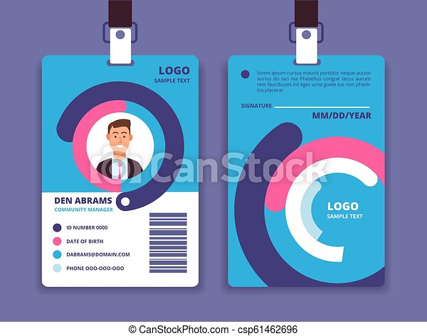 Detail Design Template Id Card Nomer 33