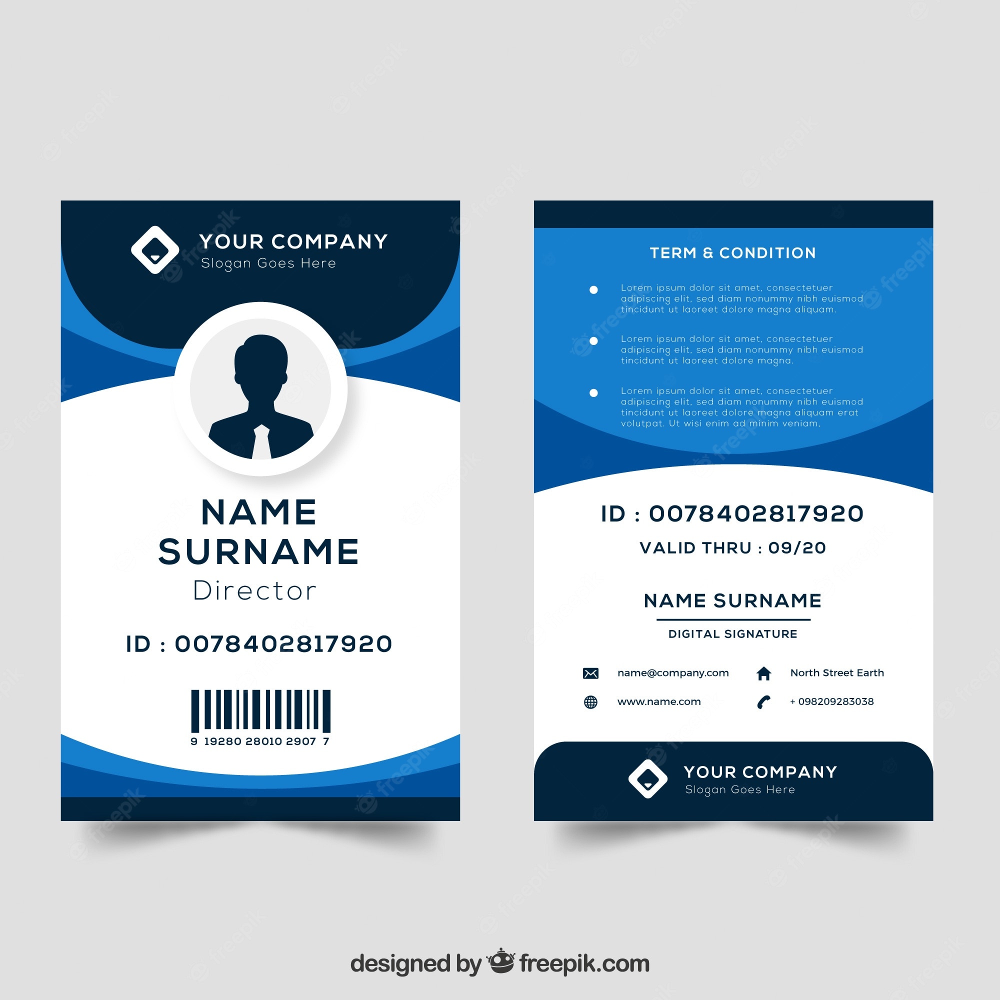 Detail Design Template Id Card Nomer 5