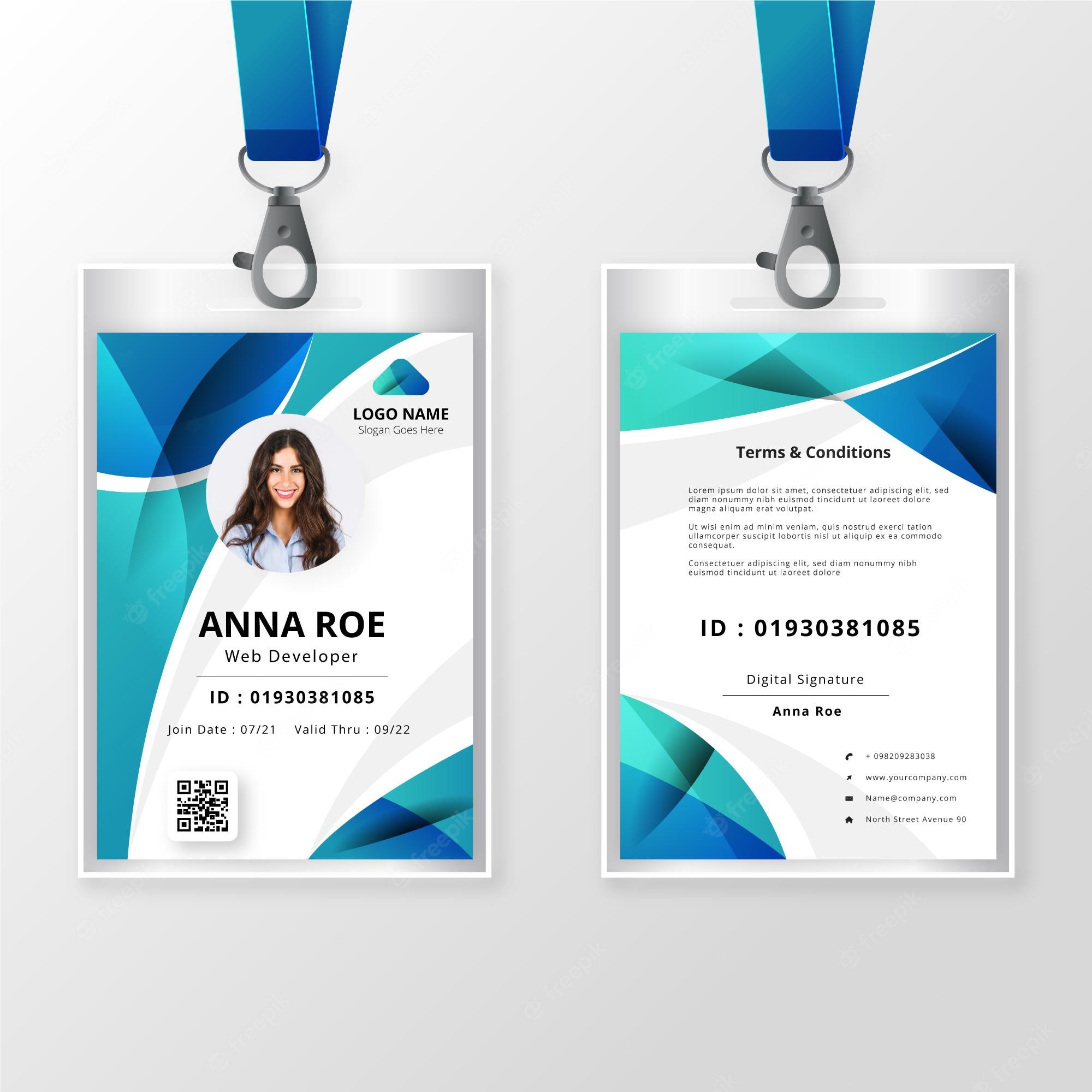 Detail Design Template Id Card Nomer 42