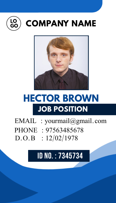 Detail Design Template Id Card Nomer 44