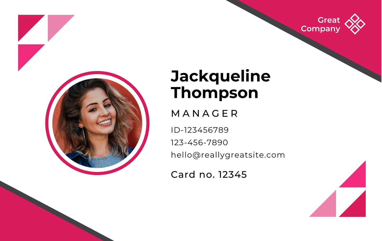 Detail Design Template Id Card Nomer 47