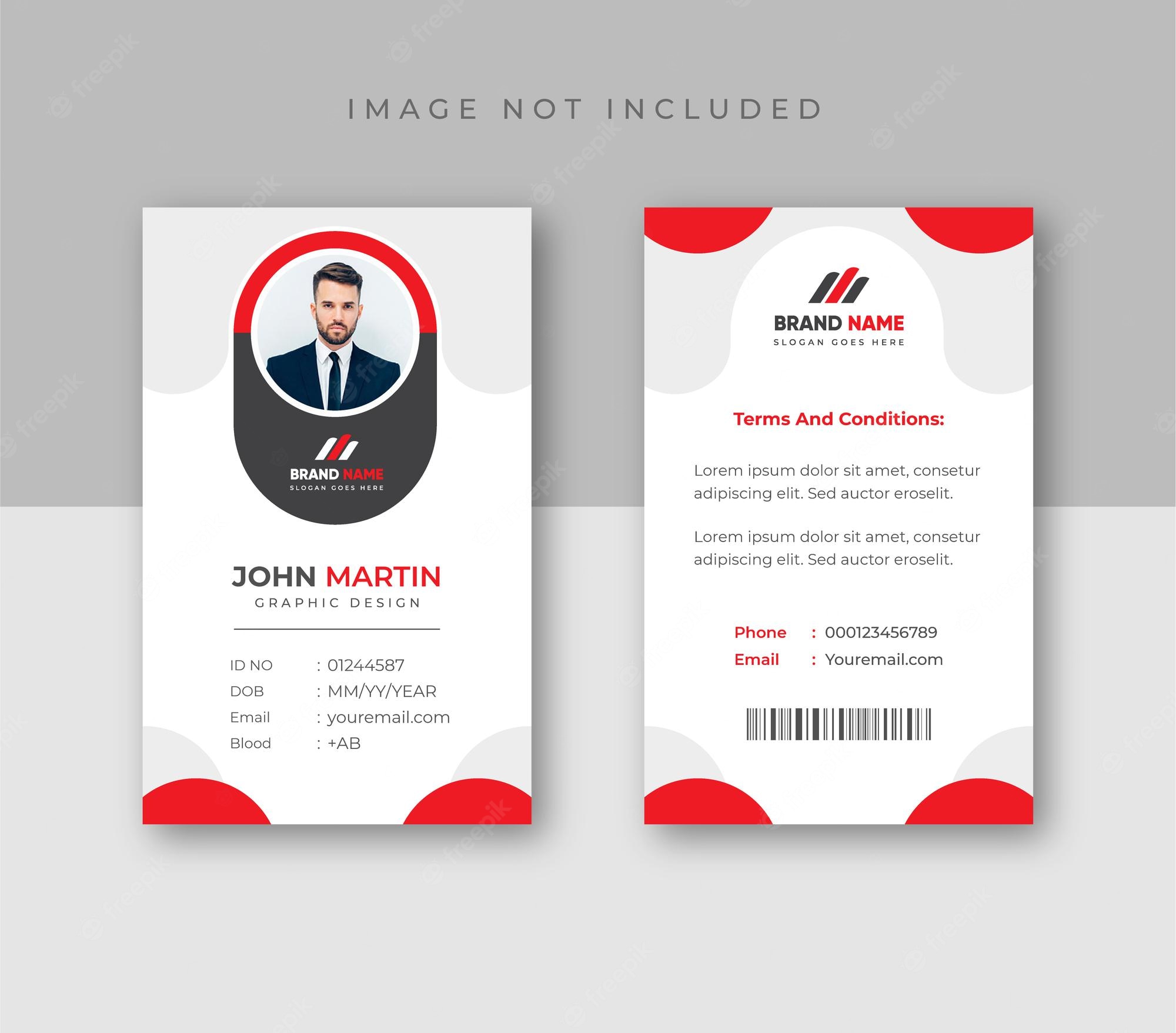 Detail Design Template Id Card Nomer 7