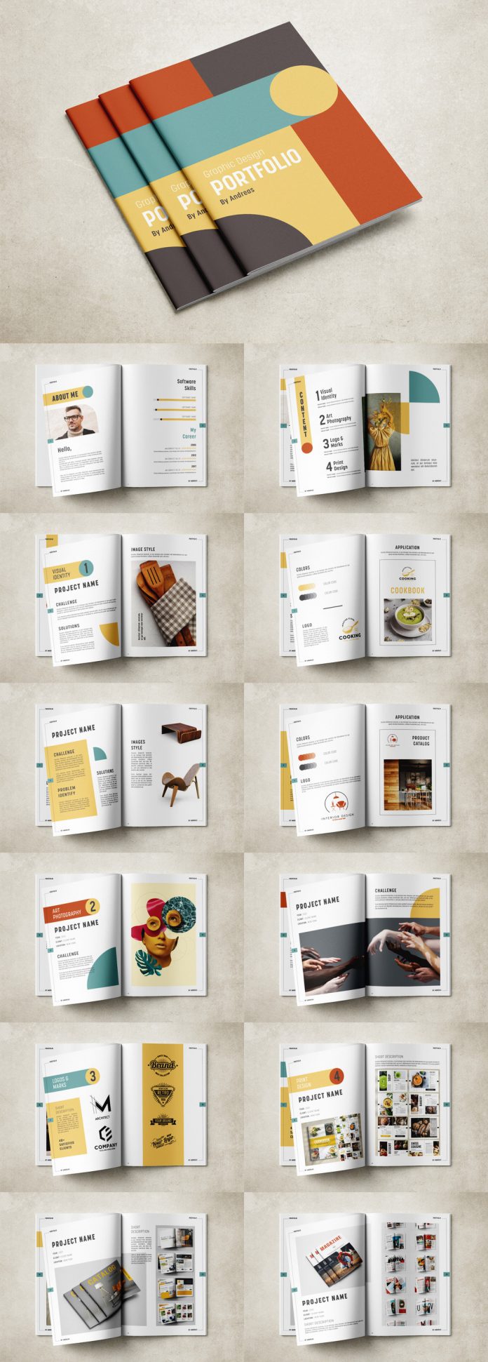 Detail Designer Portfolio Template Free Download Nomer 24