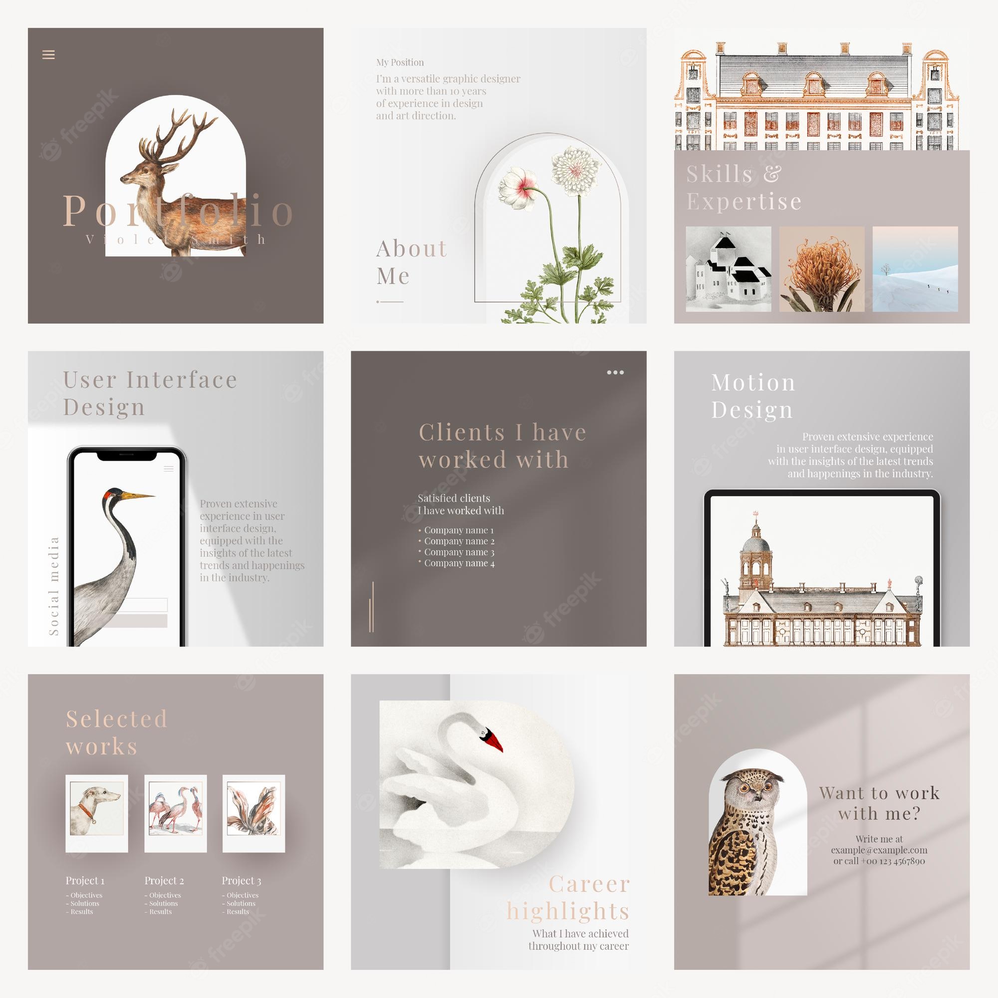 Detail Designer Portfolio Template Free Download Nomer 6