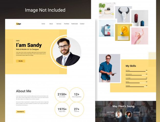 Detail Designer Portfolio Template Free Download Nomer 7