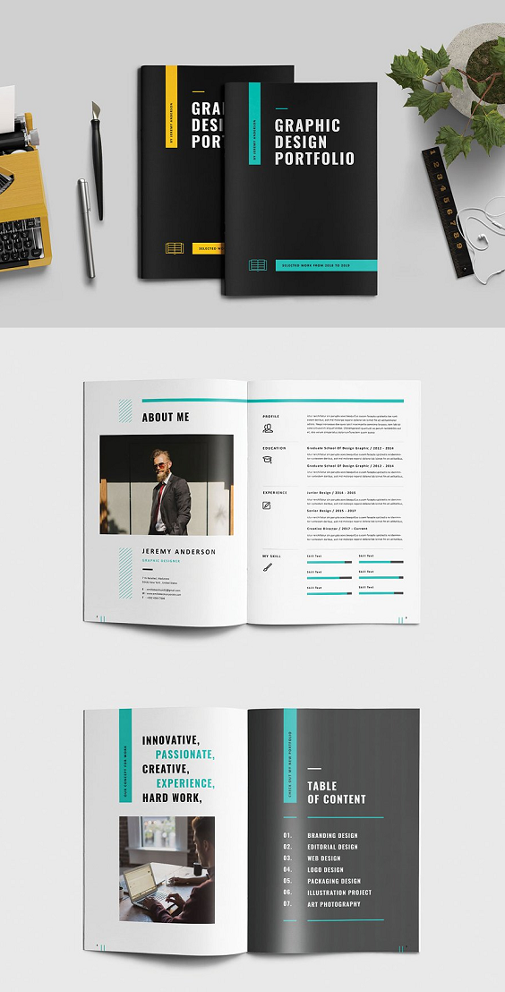 Detail Designer Portfolio Template Free Download Nomer 9