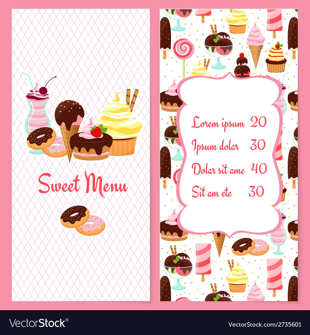 Detail Dessert Menu Template Nomer 2