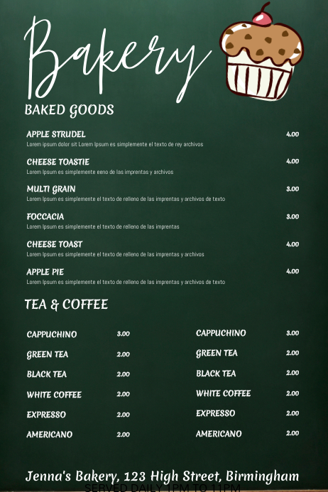 Detail Dessert Menu Template Nomer 13