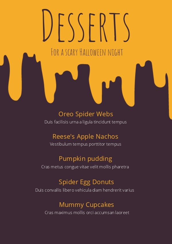 Detail Dessert Menu Template Nomer 31