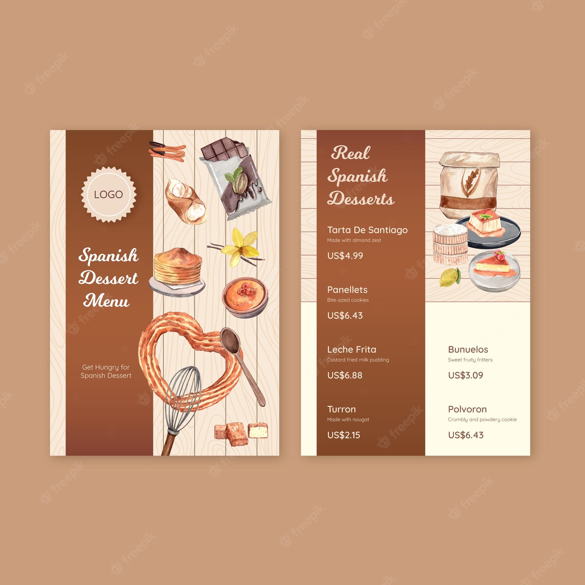 Detail Dessert Menu Template Nomer 48