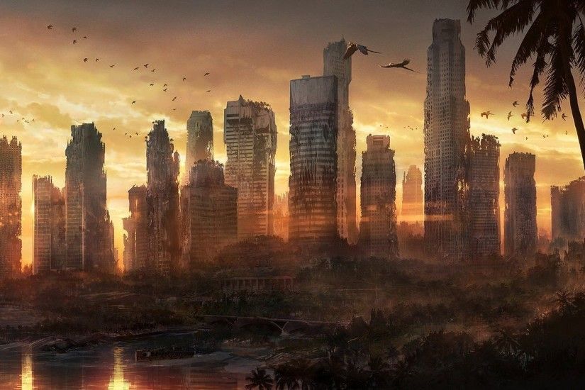 Download Destroyed City Background Nomer 14