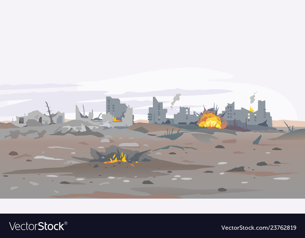 Download Destroyed City Background Nomer 18