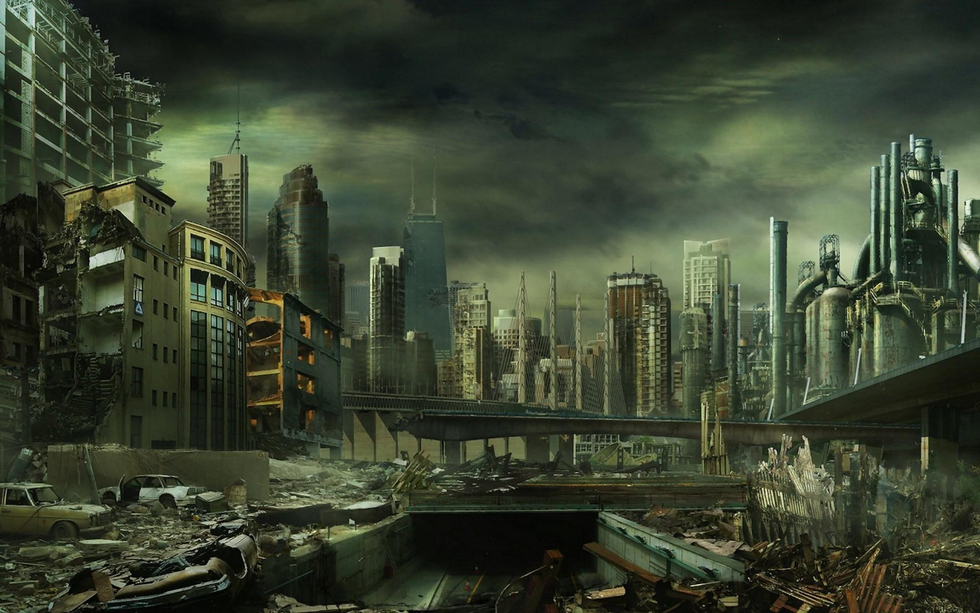 Download Destroyed City Background Nomer 5