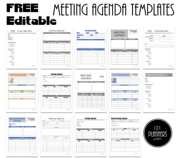 Detail Detailed Agenda Template Nomer 35