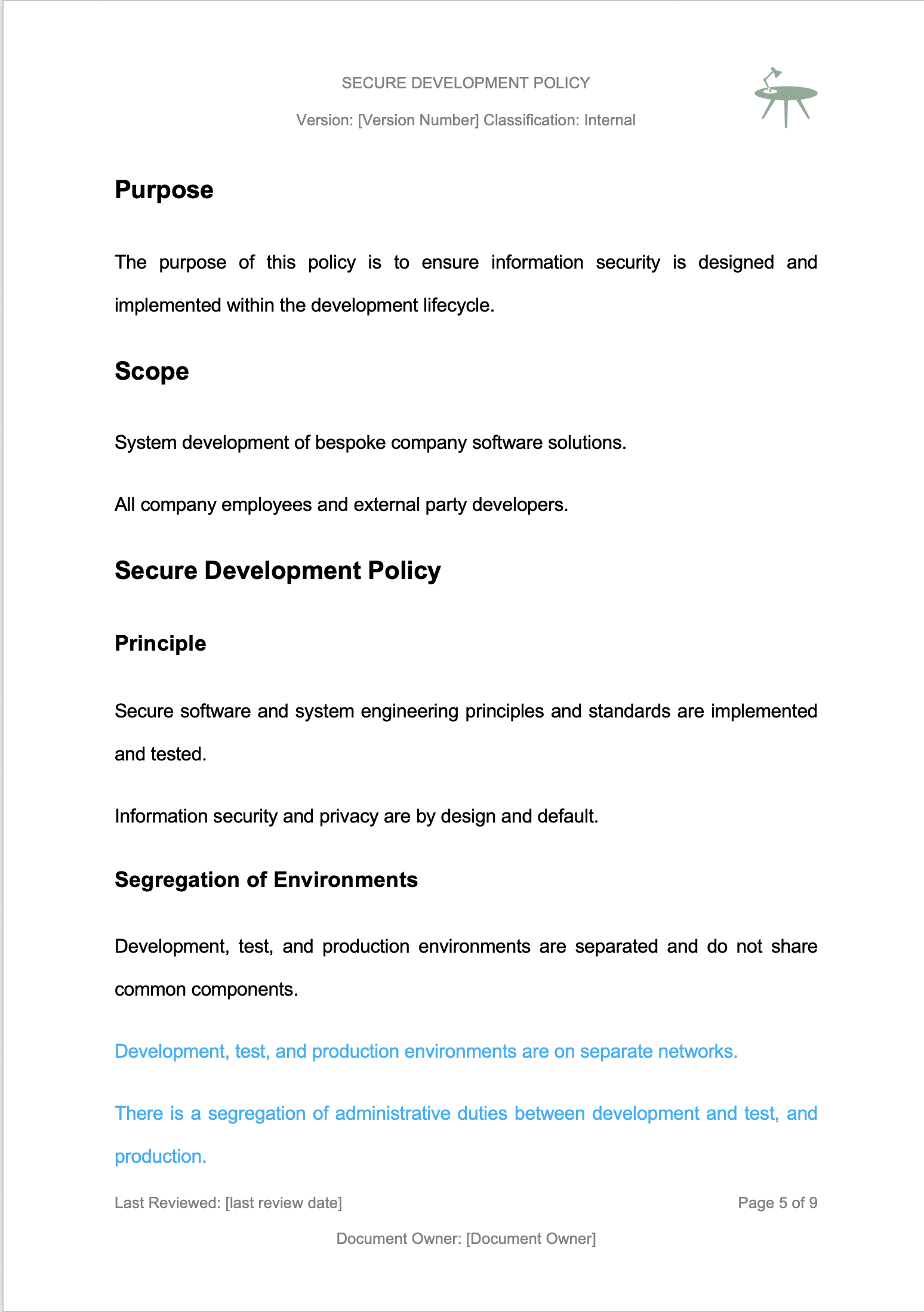 Detail Development Guidelines Template Nomer 27