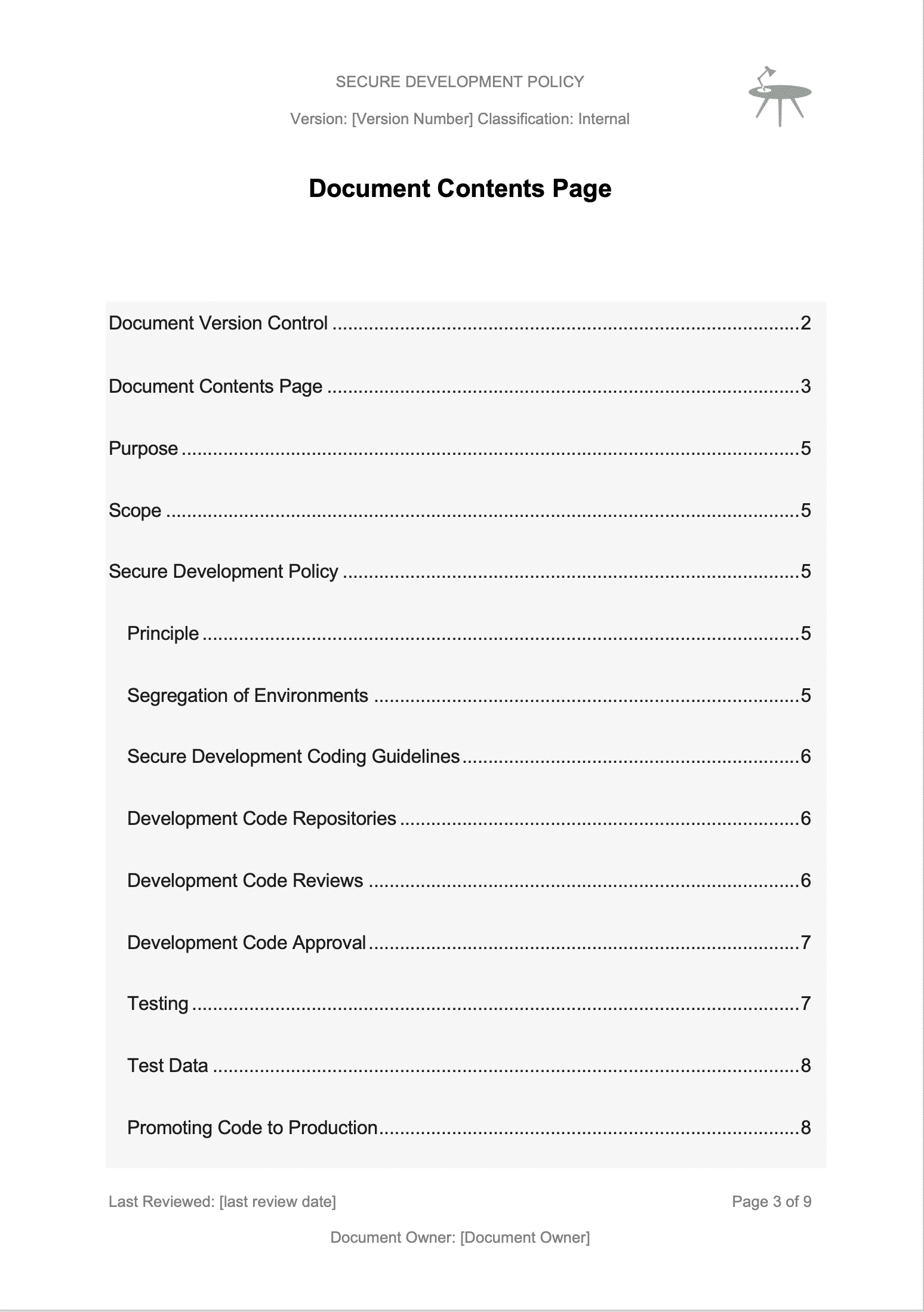 Detail Development Guidelines Template Nomer 33