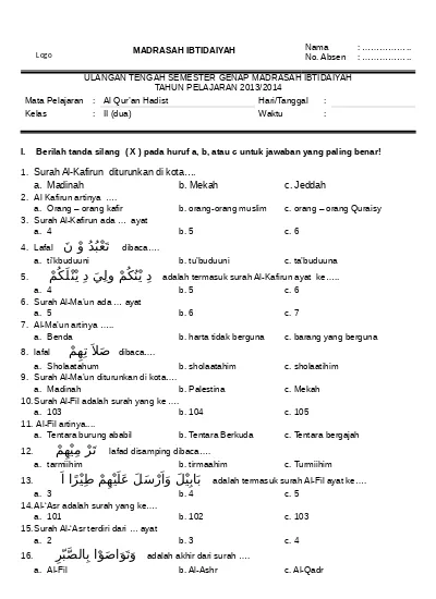 Detail Di Kota Apa Quran Surat Al Kafirun Diwahyukan Nomer 46