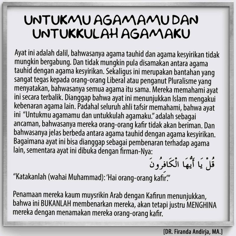 Detail Di Kota Apa Quran Surat Al Kafirun Diwahyukan Nomer 49