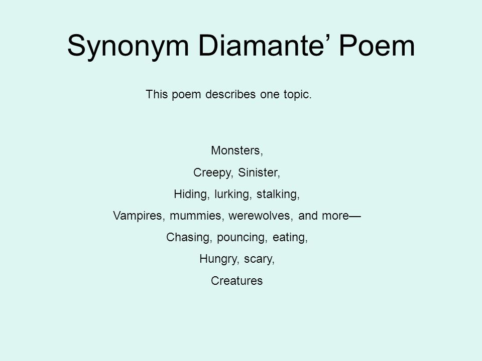 Detail Diamante Poem Template Nomer 33