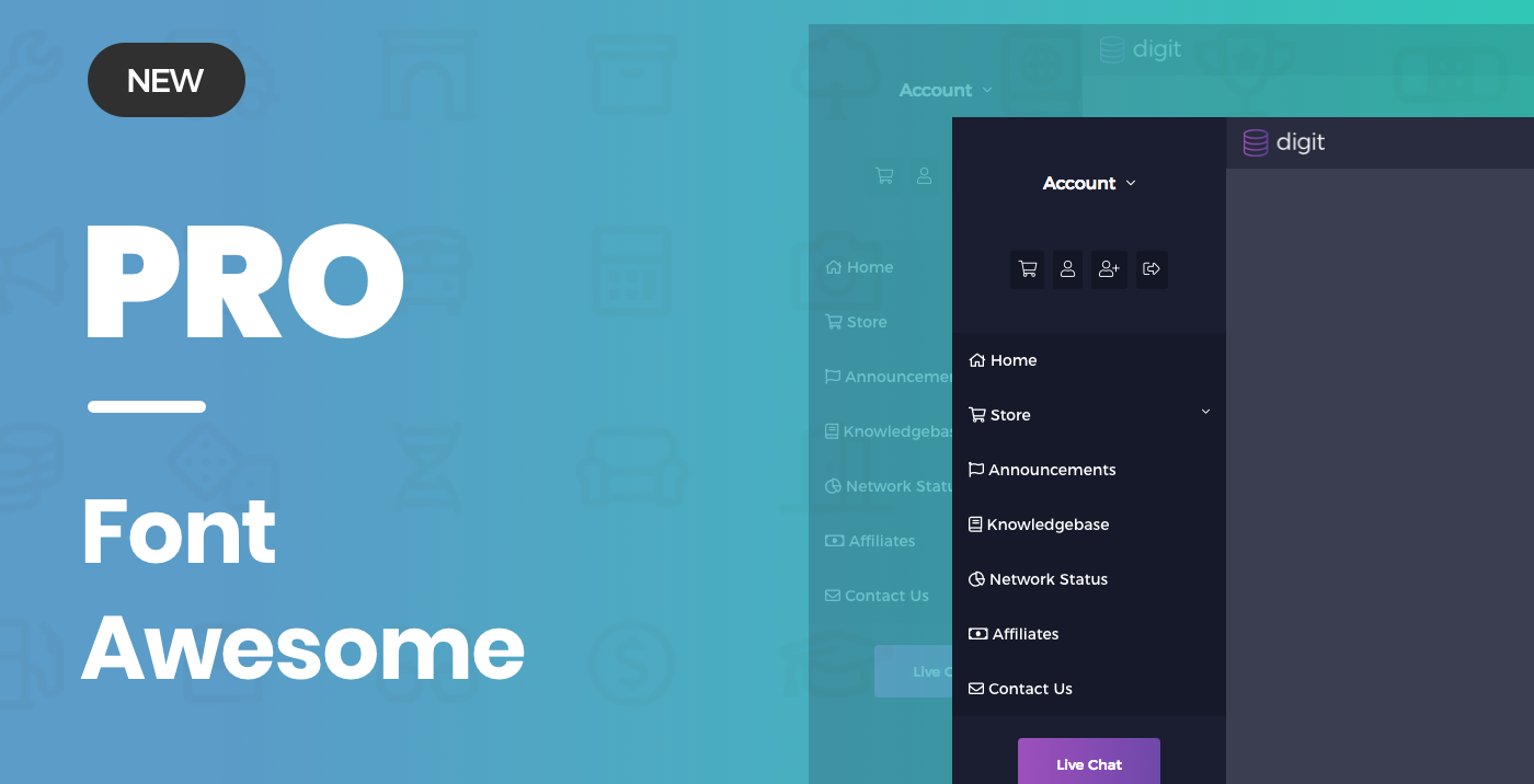 Detail Digit Responsive Whmcs Client Area Template Nomer 13