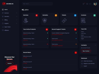 Detail Digit Responsive Whmcs Client Area Template Nomer 35