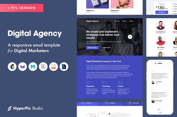 Digital Agency Email Template - KibrisPDR